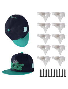 Ganchos Adhesivos para Sombreros Hula Home - Paquete de 10