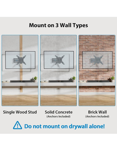 Soporte de Pared para Monitor Pipishell 13-42" Movimiento Completo