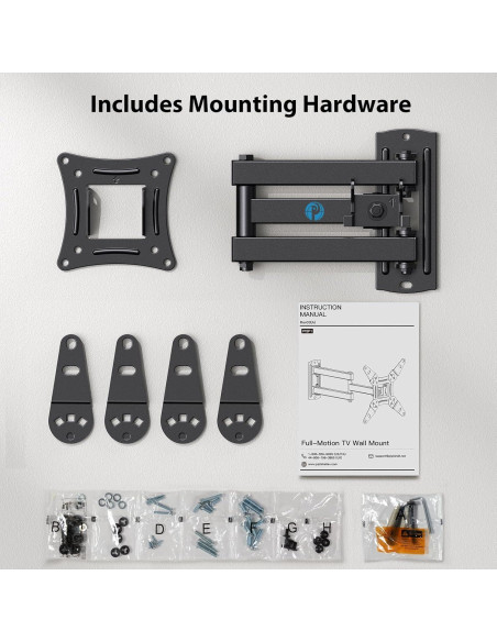 Soporte de Pared para Monitor Pipishell 13-42" Movimiento Completo