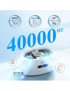 Limpiadora Ultrasónica Minthouz 600ml 40kHz 5 Modos de Limpieza 2