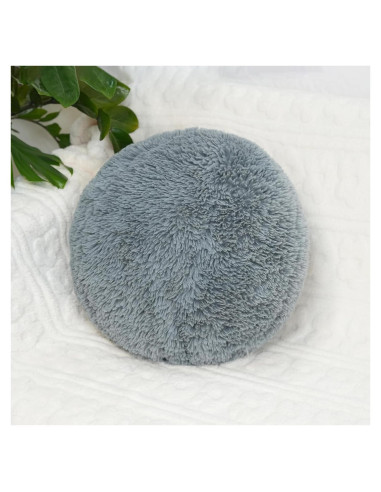 Almohada Decorativa Redonda Gotikle 35 cm Gris Suave