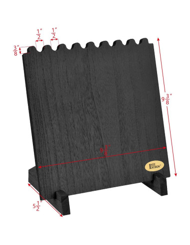 Soportes de Joyería de Madera Ikee Design - 2 Piezas Negro