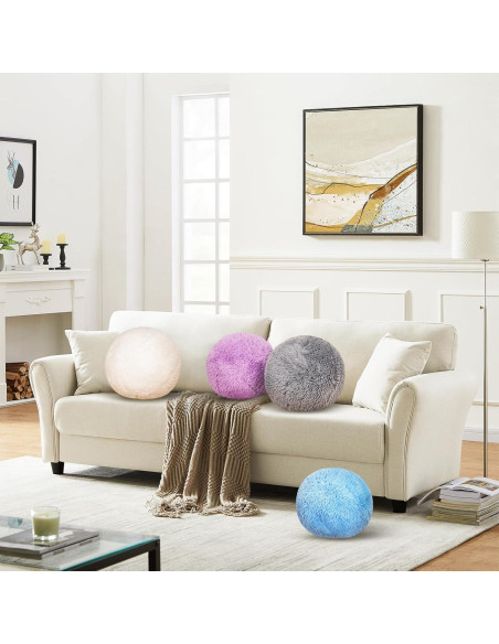 Almohada Decorativa Redonda Gotikle 35 cm Gris Suave Almohada Decorativa Redonda Gotikle 35 cm Gris Suave