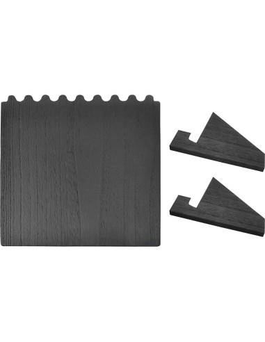 Soportes de Joyería de Madera Ikee Design - 2 Piezas Negro