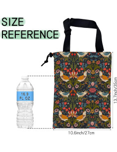 Bolsa de Basura para Auto NHNXHWIA Aves Victoriana Impermeable 2