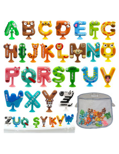 Juguetes de Baño Educativos 26 Piezas Silicona Genérico