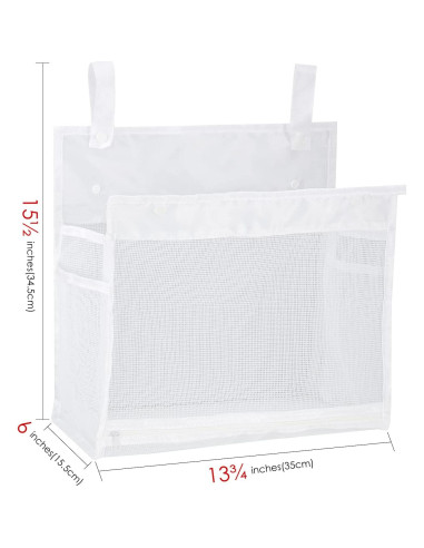 Organizador de Juguetes de Baño Adorila - 2 Piezas Malla Blanco