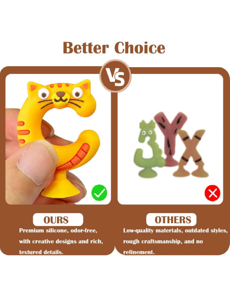 Juguetes de Baño Educativos 26 Piezas Silicona Genérico