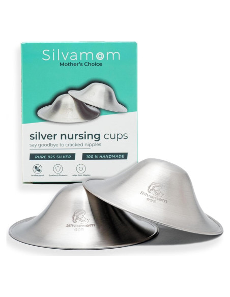 Copas de Lactancia de Plata 925 Silvamom - Extra Grande