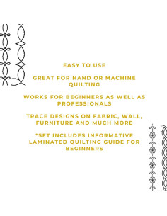 Juego de Plantillas de Acolchado a Máquina y Mano - 2 Unidades 2