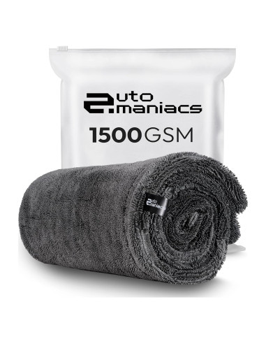 Toalla de Secado AutoManiacs 1500 GSM 90x60cm Microfibra Suave