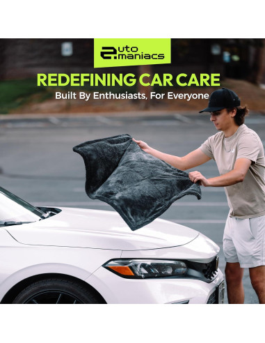 Toalla de Secado AutoManiacs 1500 GSM 90x60cm Microfibra Suave