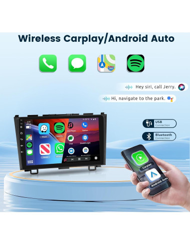 Estéreo de Coche Android Podofo 2+64G para Honda CRV 2007-2011