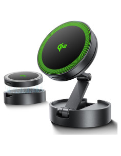 Soporte de Coche Magnético THREEKEY TZH101 Bronce con Carga Rápida Qi2