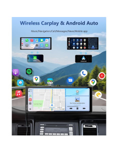Pantalla Carpuride 11.26" Carplay Inalámbrica con Cámara 4K 2