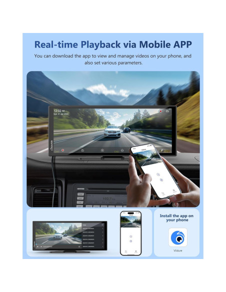 Pantalla Carpuride 11.26" Carplay Inalámbrica con Cámara 4K Pantalla Carpuride 11.26" Carplay Inalámbrica con Cámara 4K