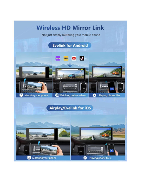 Pantalla Carpuride 11.26" Carplay Inalámbrica con Cámara 4K Pantalla Carpuride 11.26" Carplay Inalámbrica con Cámara 4K