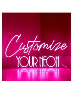 Cartel de Neón Personalizado WNAKSEN 66x180 cm Decoración
