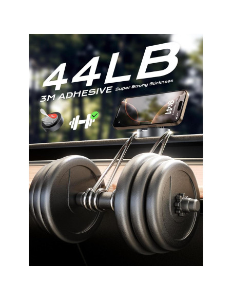 Soporte de Coche Magnético THREEKEY TZH101 Bronce con Carga Rápida Qi2