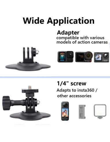 Kit de Montaje Adhesivo Flexible TANSUO para Cámaras de Acción