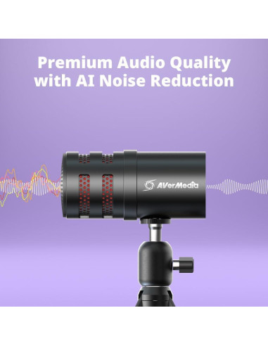 Micrófono USB AVerMedia FLEXI go para Streaming y Podcasting