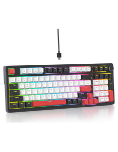 Teclado Mecánico GTSP 96% RGB Blanco con Teclado Numérico