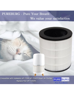 Filtro de Reemplazo PUREBURG AP-T200FL H13 HEPA para Purificador 2