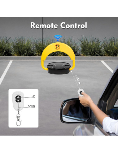 Cerradura de Estacionamiento LyeXD con Control Remoto 20M