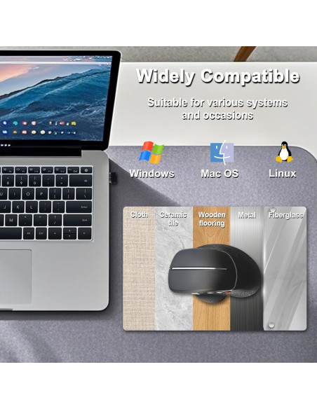 Ratón Inalámbrico Ergonómico CHUYI Vertical 119g USB