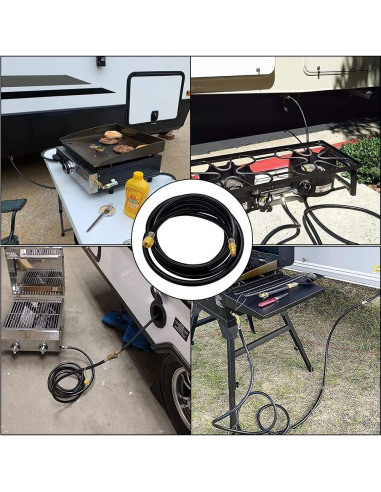 Manguera de Propano 12FT Hooshing con Conector 3/8" Femenino