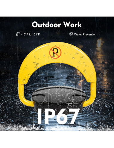 Cerradura de Estacionamiento LyeXD con Control Remoto 20M