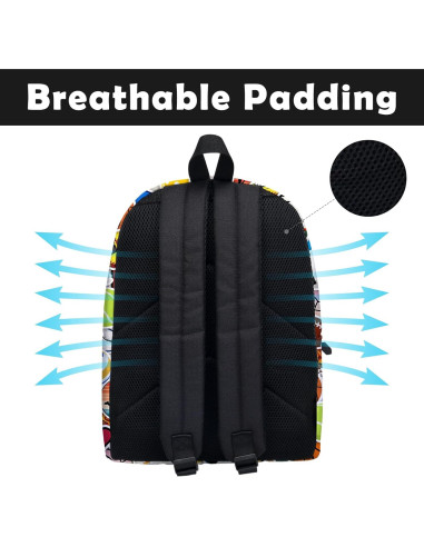 Mochila Escolar Deportiva ROVOZAR 41x31x10 cm para Niños