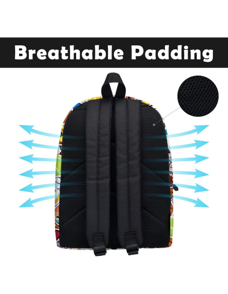 Mochila Escolar Deportiva ROVOZAR 41x31x10 cm para Niños