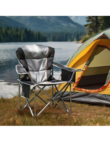 Silla de Camping Plegable OLIXIS Alta Resistencia 204kg