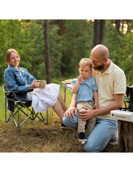 Silla de Camping Plegable OLIXIS Alta Resistencia 204kg