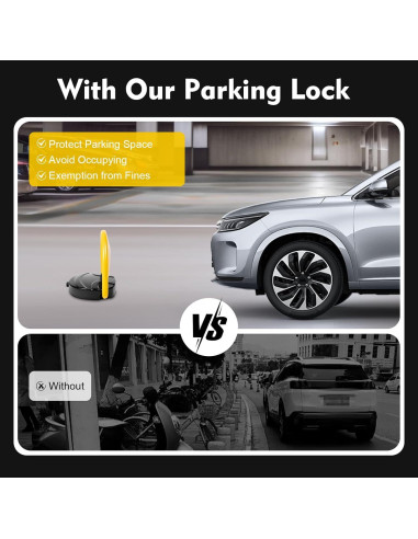 Cerradura de Estacionamiento LyeXD con Control Remoto 20M