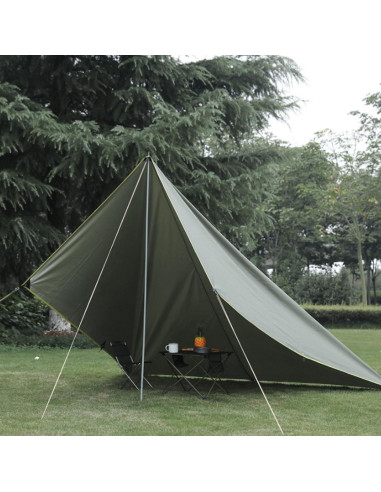 Clips de Lona TRIWONDER Alta Resistencia 12 Piezas Caqui