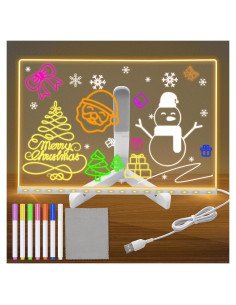 Tablero de Mensajes LED Acrílico Windspeed 30x20 cm Multicolor