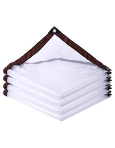 Lona Transparente Impermeable Cenhadam 1.22x1.83 m Negra