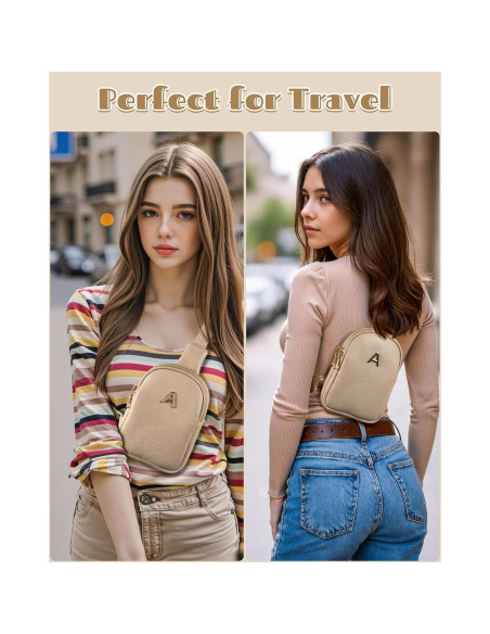 Bolso Cruzado Personalizado Freesya 18x13.5 cm Taupe