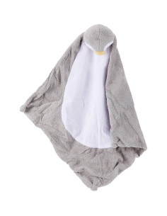 Manta de Siesta Angel Dear Pingüino Gris 35x35 cm Microfibra 2