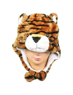 Sombrero de Peluche Tigre Unisex Forro Polar Ajustable