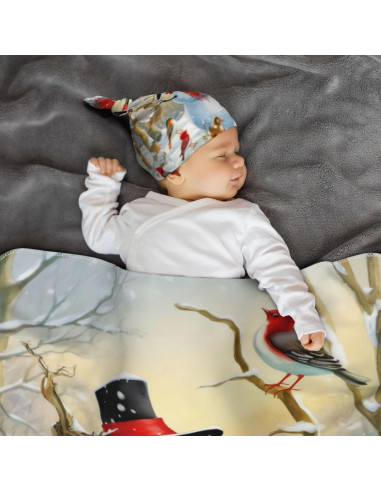 Set de Manta para Bebés Fiephvsa Invierno 90x90cm con Gorro