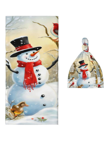 Set de Manta para Bebés Fiephvsa Invierno 90x90cm con Gorro