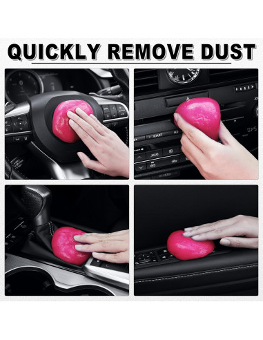 Kit de Limpieza de Autos SINGARO con Gel y 2 Cepillos Detalle