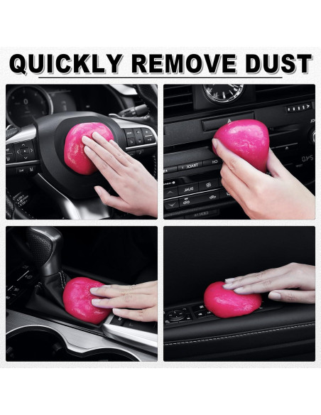 Kit de Limpieza de Autos SINGARO con Gel y 2 Cepillos Detalle