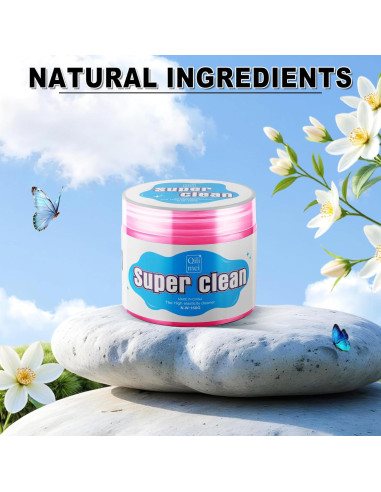 Kit de Limpieza de Autos SINGARO con Gel y 2 Cepillos Detalle