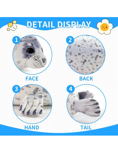 Juguete de Peluche Foca Sew Butiful 30.48 cm Suave y Abrazable