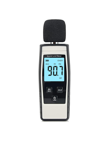Medidor de Decibelios Digital XinJiaYi 30-130 dB(A) Gris