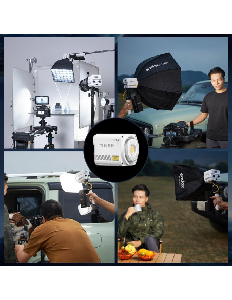 Luz LED Bi-Color Godox ML60IIBi 70W 2800-5600K Portátil Luz LED Bi-Color Godox ML60IIBi 70W 2800-5600K Portátil